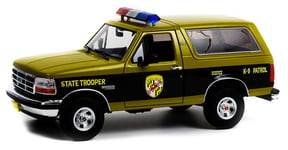 GREENLIGHT, FORD Bronco 1996 Patrouille de POLICE, échelle 1/18, GREEN19113