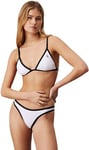 Calvin Klein Women's Cheeky Bikini Kw0kw02632 Other Swim Bottoms, White (Pvh Classic White), 3XL Plus