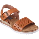 Skechers Womens BOBS Desert Kiss - Sunny Flair Sandal - Brown material_Synthetic - Size UK 6