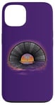 iPhone 13 Retro Vintage Vinyl Sunset Reflection LP Vinyl Record Case