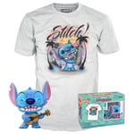 Funko POP! & Tee: Lilo & Stitch - Ukelele Stitch - Flocked - Extra L (US IMPORT)