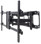 Manhattan TV & Monitor Mount, Wall, Full Motion, 1 screen, Screen Sizes: 37-75", Black, VESA 200x200 to 800x400mm, Max 75kg, LFD, Tilt & Swivel with 3 Pivots, Lifetime Warranty