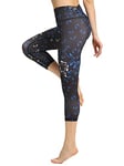 FLYILY Femme Taille Haute Short Sport Fitness Gym Yoga Pantalon Été Taille Élastique Legging De Sport(Butterfly,M)