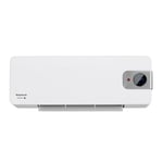 Taurus RCMB 27 - Radiateur soufflant mural 2000W, Technologie PTC, 2 intensités de chaleur, pour salle de bain, Programmable, Thermostat réglable numérique, Fonction ventilateur, Minuterie, Blanc