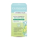 CLINIANS HYDRA PLUS Lot de 8 patchs cosmétiques pour points noirs pour peau mixte ou grasse, avec Pepin et thé vert