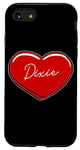 iPhone SE (2020) / 7 / 8 Hand Drawn Heart Dixie - First Name Hearts I Love Dixie Case