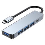 Adaptateur USB-C 5 en 1 avec Port USB 3.0 et 3 Ports USB 2.0, PD 100W, Hub Adaptateur pour MacBook Air/Pro iMac Mac mini - BOOLING