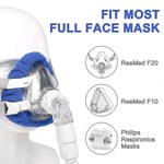 Blå 4-pack mjuka Cpap-maskfoder Helmask Cpap-masköverdrag