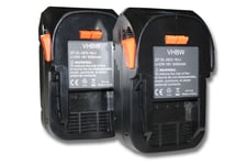 vhbw 2x Batteries compatible avec AEG BUS 18, BUS 18 X, BSB 18 STX, BSB 18 LI, BST 18X, BSS 18C outil électrique (3000 mAh, Li-ion, 18 V)