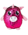 Glitter Palz sequin rosa enhjørning bamse- 35cm