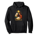 Orthodox Christian Nativity Scene The Word Became Flesh Pullover Hoodie