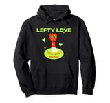 Lefty Love Righteous Reign Fun Hand Character Pullover Hoodie