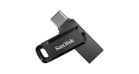 Clé usb à double connectique sandisk ultra go pour les appareils usb type-c, 256 go