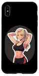 Coque pour iPhone XS Max Tenue de sport pour fille blonde style manga