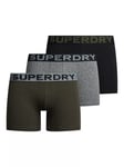 Superdry Organic Cotton Blend Boxers, Pack of 3