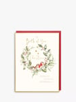 Paperlink Both of You Wreath Christmas Card