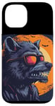 Coque pour iPhone 14 Loup-garou amusant avec lunettes de soleil pour les amateurs de loups-garous