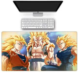 Tapis De Souris,Tapis De Souris pour Clavier Dragon Ball Grand Tapis De Souris De Jeu Antidérapant Anime Durable Vitesse Tapis De Jeu De Bureau Taille A