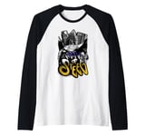 Superman Comic Style Graffiti Man Of Steel Raglan Baseball Tee