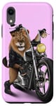 Coque pour iPhone XR Lion Riding Classic Chopper Moto