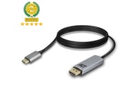 Act Usb-C To Displayport Male Connection Cable, 4K @ 60Hz, Cable Length 1.8M, Aluminium Housing Usb-C -Display Port M. 1.8M 4K (Ac7035)