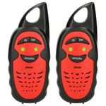 Alecto FR-05 - Talkie-walkie pour Enfants - Portée 3 Kilomètres - 3 Canaux - 2 Radios - Jusqu'à 35 Heures en Veille - Rouge/Noir