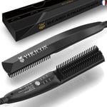 Lisseur Barbe Hommes VIKICON, Mini Lisseur Cheveux Brosse Rapide Des Années 30, 