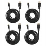 4 pieces Câble micro HDMI vers HDMI Cordon de 1,5 metre