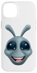 Coque pour iPhone 14 Plus Alien Gris Gris Fun Personnage de dessin animé drôle