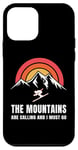 Coque pour iPhone 12 mini The Mountains Are Calling And I Must Go Skier Ski Homme