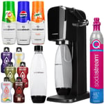 Sodastream Art Black Saturator 3 siraper + vattenkolsyrapatron