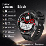 Uutta Huawei Sports Smart Rannekoru Miesten Watch 1,85 Amoled-Näyttö Gps-Kompassi Korkeusmittari Vedenpitävä Bluetooth Call Smartwatch_Black_1.85 inch HD Screen