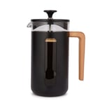 La Cafetiere Pisa Black Cafetiere with Wooden Handle - 8 Cup