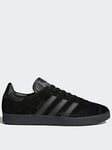 adidas Originals Gazelle - Black/Black, Black/Black, Size 12.5, Women