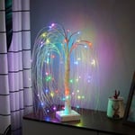 1 stjärnkedja, 50 cm LED Mini Julgran Ljus Willow Ljus Glänsande Träd Ljus Nattlampor Elf Träd Ljus Batteri/USB