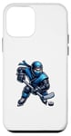 Coque pour iPhone 12 mini Joueur ninja de hockey sur glace