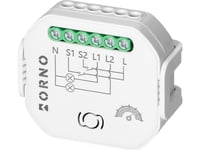 Orno 2-Kanals Kanalrelä Med Dimmer Tuya Smart Wi-Fi+Ble