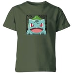 Pokémon Pokédex Bulbasaur #0001 Kids' T-Shirt - Green - 3-4 ans