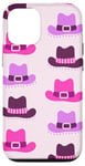 Coque pour iPhone 12/12 Pro Pink Cowboy Hat Cute Cowgirl Hats Long Live Western Cowgirls