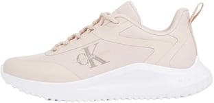 CK JEANS Femme EVA Runner Low Lace Mix ML WN YW0YW01442 Baskets, Pink (Whisper Pink/Bright White), 40 EU