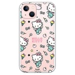 Personalaizer Coque iPhone 14 - Hello Kitty Patron Stickers