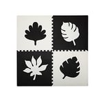 Momi- FELI Tapis de Puzzles, AKCE00028, Noir, 120 x 120 cm