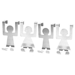 4 Pcs Decorative Figurine Hook Door  Hooks over the Door Clothes Hanger J6C7