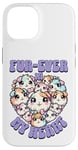 Coque pour iPhone 14 Fur-ever in My Heart Kawaii Cochon d'Inde Cœur