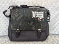 It Luggage Mens Laptop Messenger Bag - Urban Soldier, Grey/Camouflage Brand New