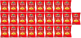 King Crisps - Cheese and onion flavour crisps from Ireland 25 x 25g /total: 625g