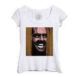 T-Shirt Femme Col Echancré The Shinning Pop Art Jack Nicholson Film