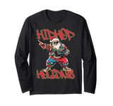 Hip Hop Holidays Santa Funny Christmas Urban Style Long Sleeve T-Shirt