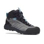 Black Diamond Mission Leather Mid Wp - Chaussures approche femme Steel Grey / Costal Blue 38