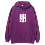 DSFF Kobe 20 Sweat à capuche pour homme avec grande poche Violet Taille 3XL